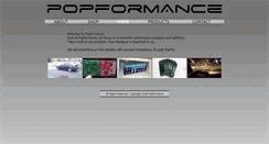 Desktop Screenshot of popformance.com