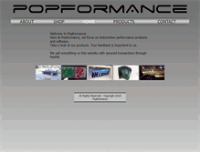 Tablet Screenshot of popformance.com